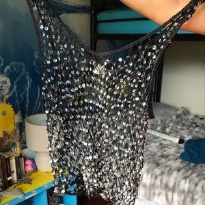 Naina’s Dream Sparkle Fishnet top